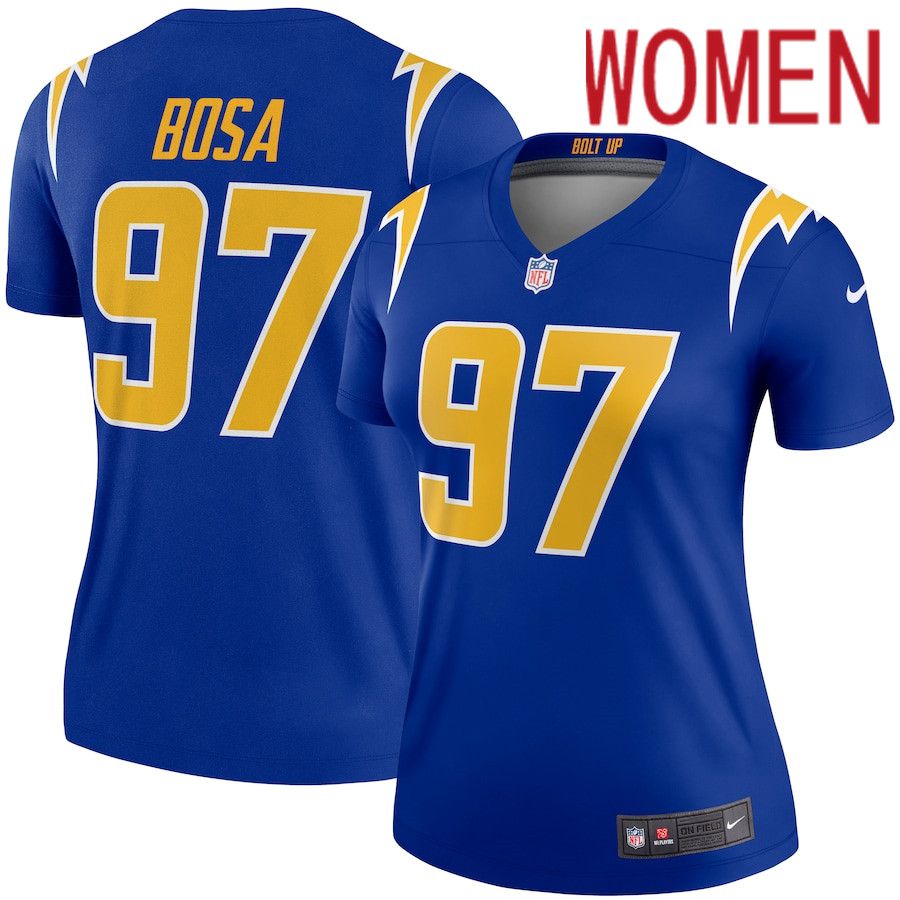 Women Los Angeles Chargers #97 Joey Bosa Nike Royal 2nd Alternate Legend NFL Jersey->new york mets->MLB Jersey